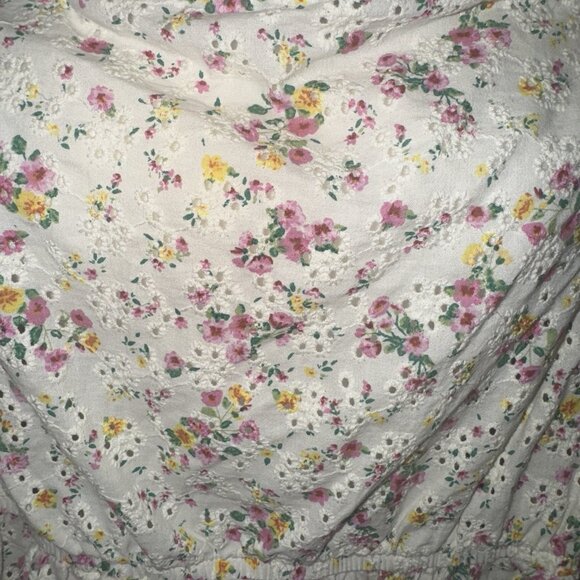 Wild Fable Womens XXL Crop Top Eyelet Floral Cottagecore Dainty Feminine Boho - Picture 3 of 8